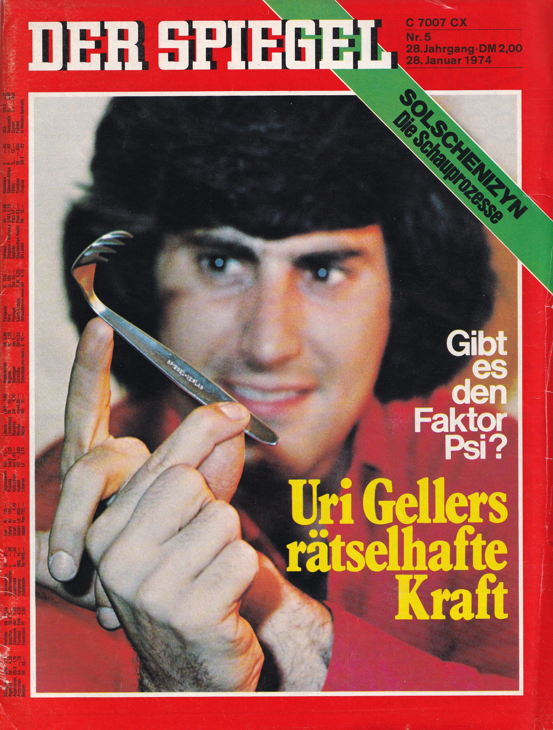 „ATEMLOSE STILLE, VERBLÜFFUNG UND ÜBERRASCHUNG“: URI GELLER IN OFFENBURG